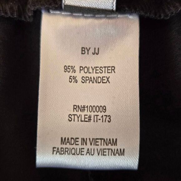 NWT By JJ Womens Sleeveless Ruffle Tank Top and Pants 2 Piece Set Black Medium - Picture 6 of 13